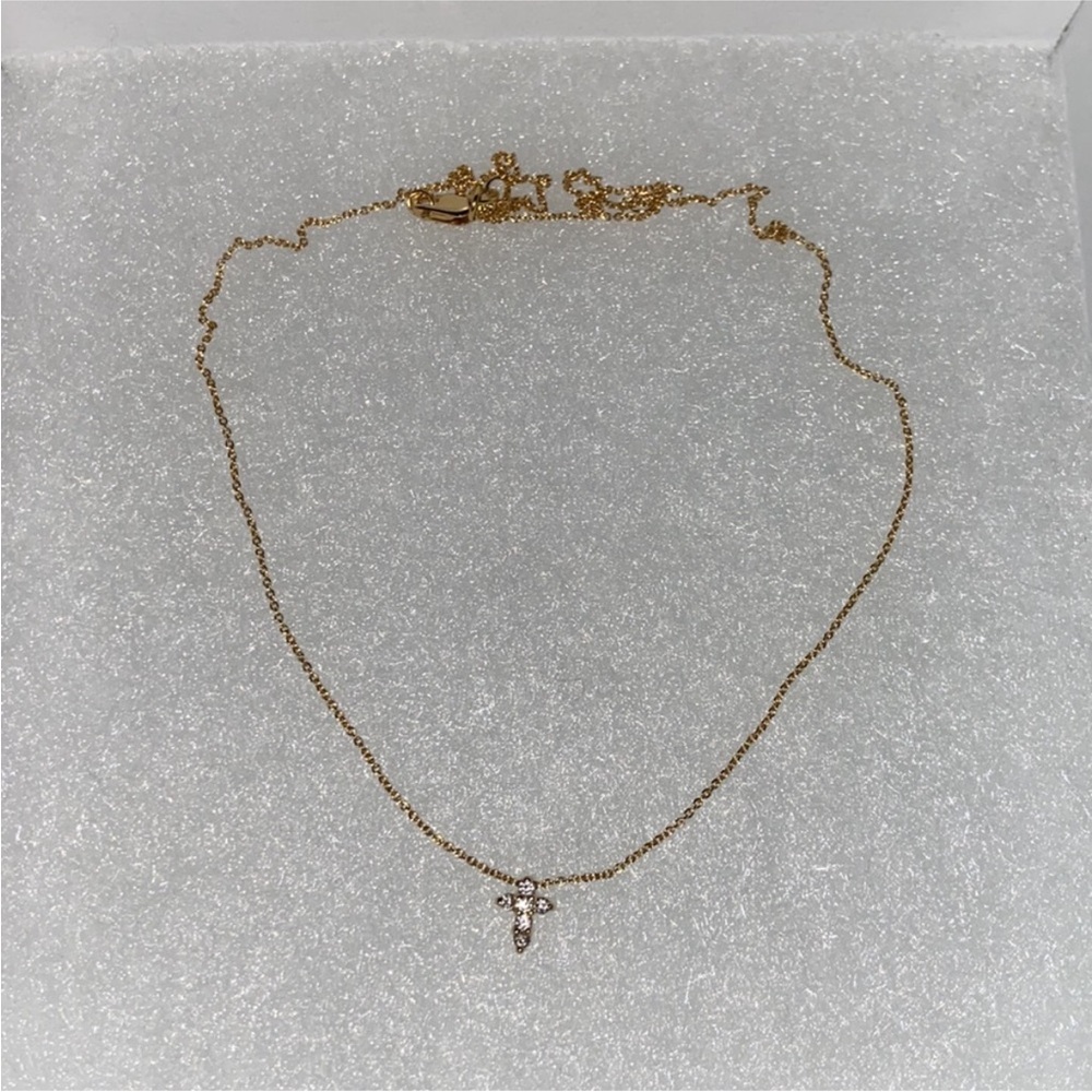 Roberto Coin Baby Cross Necklace.